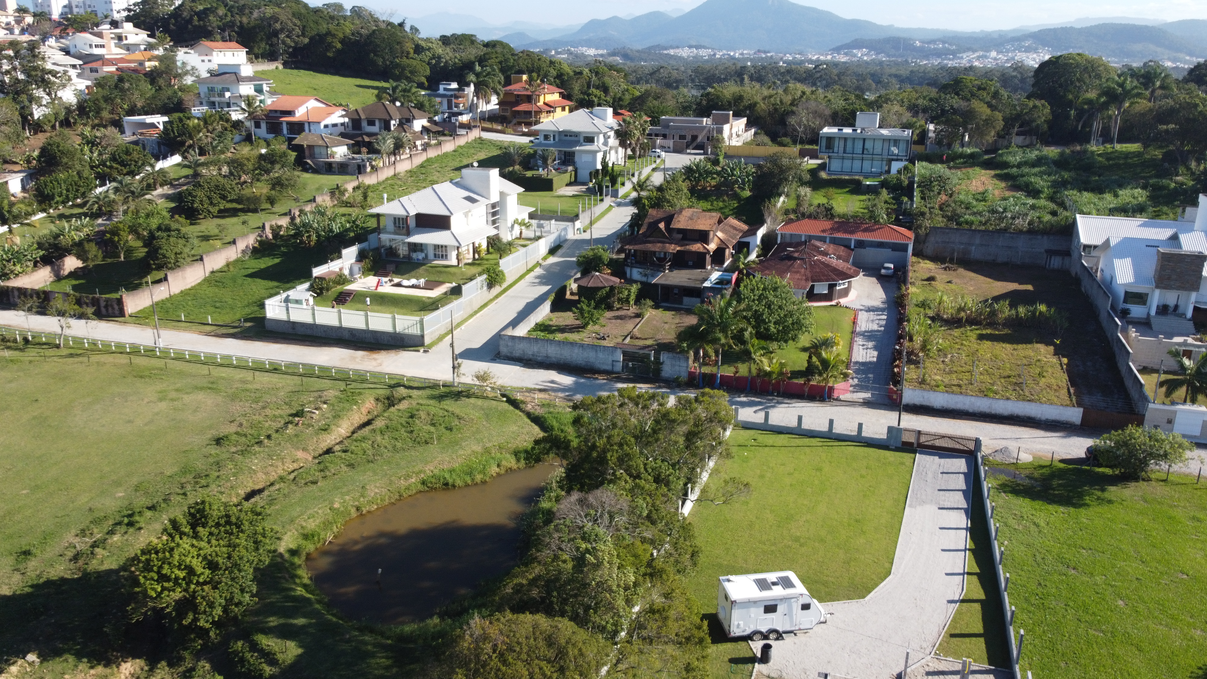 Vista aérea do Mirante de Garopaba